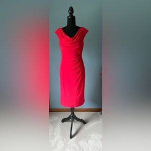 Ralph Lauren stretchy sleeveless coral dress size 8